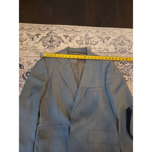 #59 Vintage Frank C Wise Maine 3 piece men's suit Gray Plaid slacks vest tie - Picture 12 of 16